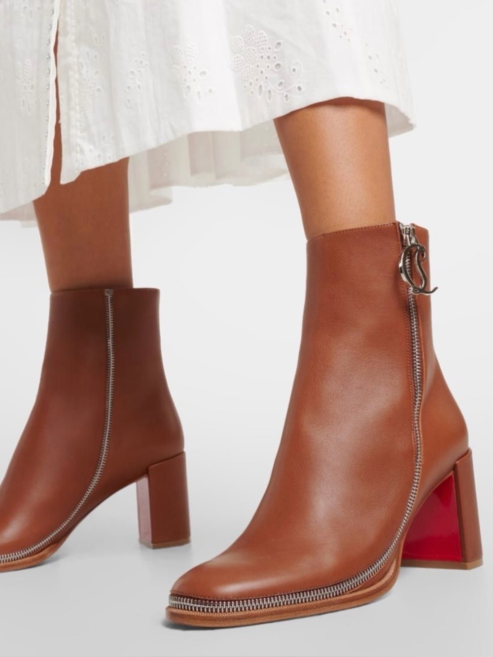 Christian Louboutin CL zip leather boots RETAIL 1,495 - Picture 11 of 11